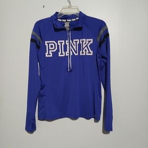 PINK Victoria's Secret Royal Blue Ultimate Wear Light Pullover Jacket. Size Med.